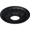 Ekena Millwork Leaf Ceiling Medallion (Fits Canopies up to 4 3/4"), 11 3/8"OD x 3 5/8"ID x 1 1/8"P, Steel Gray CM11LFSGS - alternate 4